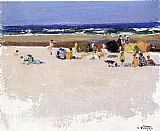 Beach Canvas Paintings - On the Beach